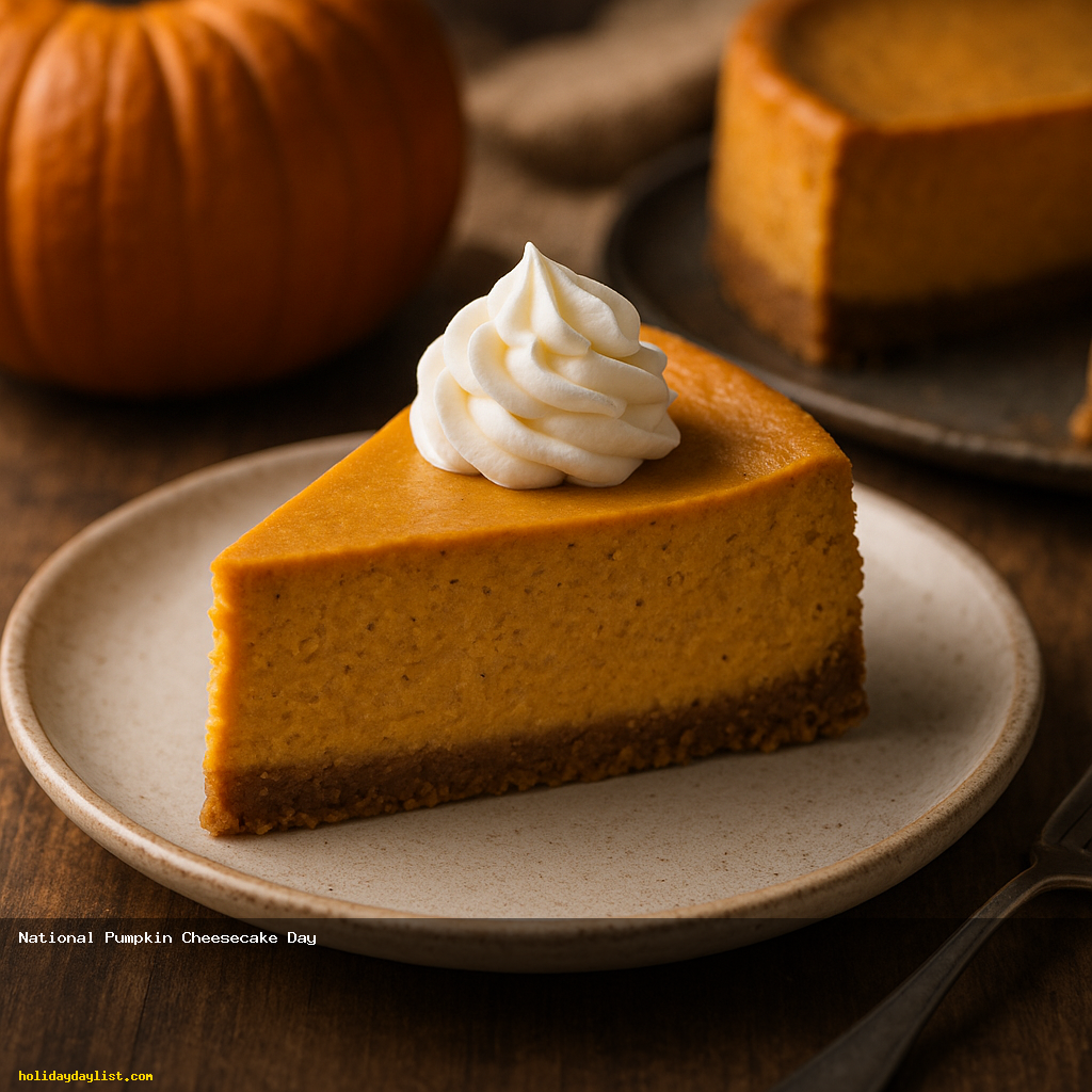 National Pumpkin Cheesecake Day