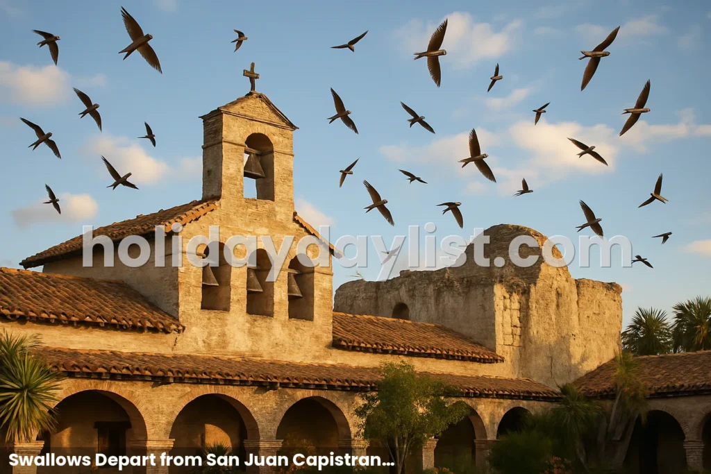 Swallows Depart from San Juan Capistrano Day
